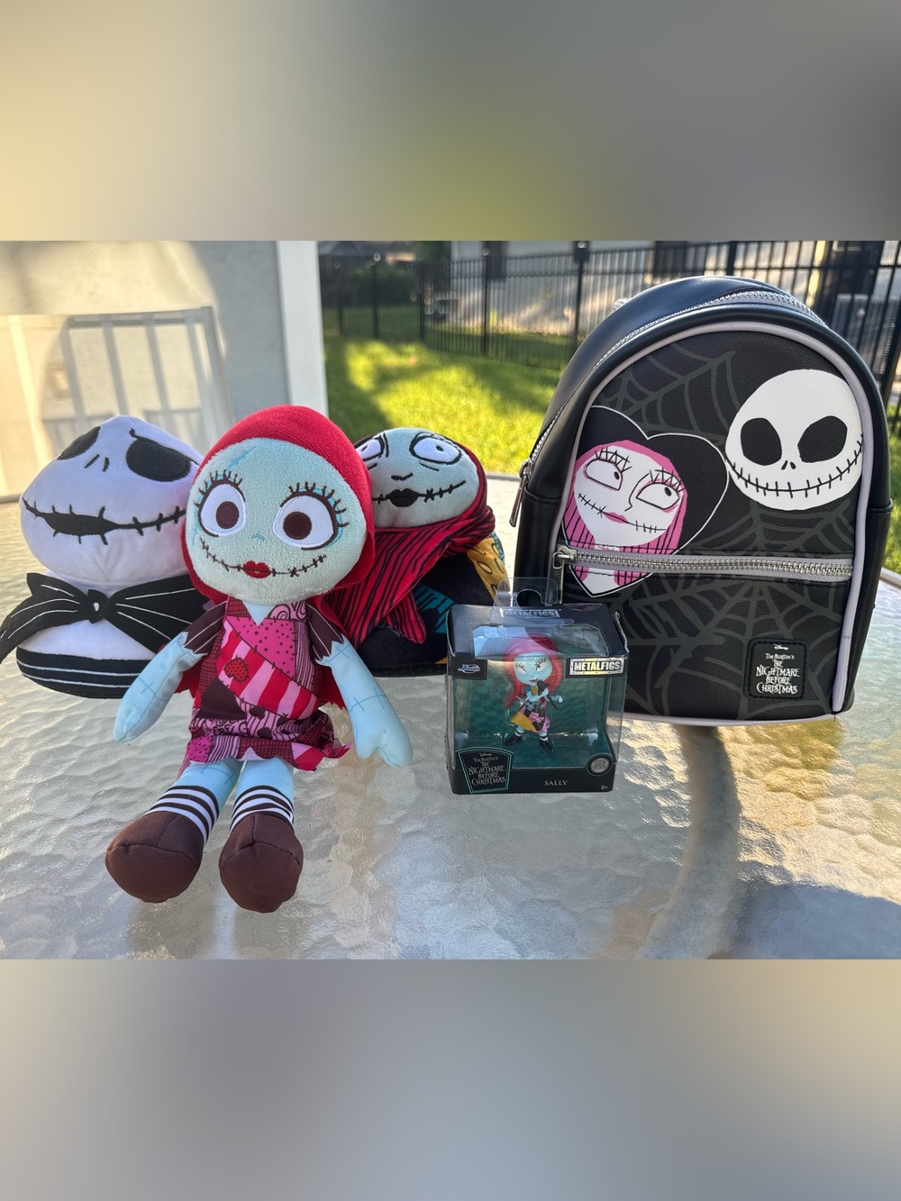 🖤🩶Disney Nightmare Before Christmas 5-Pc Bundle - NWT Slippers & Metalfigs